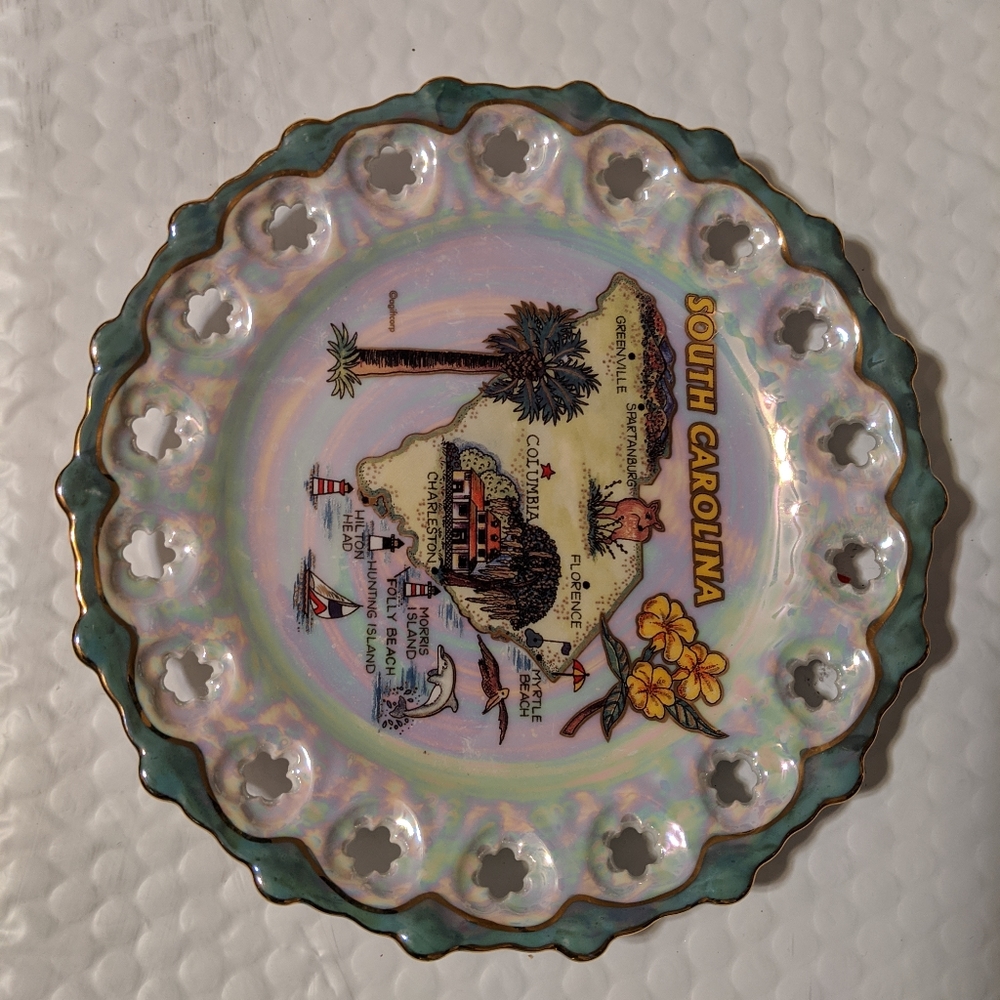 7.5" south Carolina collector's souvenir plate